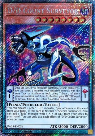 Image of D/D Count Surveyor (Platinum Secret Rare) (RA05-EN034) - Rarity Collection 5 1st Edition
