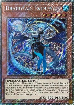 Image of Dracotail Faimena (Platinum Secret Rare) (RA05-EN035) - Rarity Collection 5 1st Edition