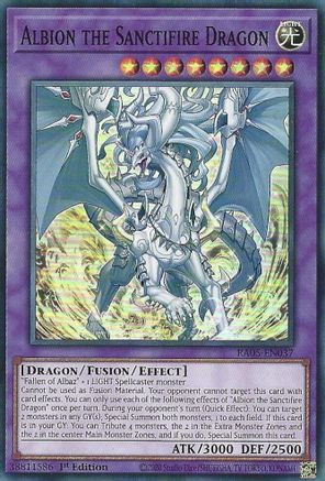 Image of Albion the Sanctifire Dragon (RA05-EN037) - Rarity Collection 5 1st Edition