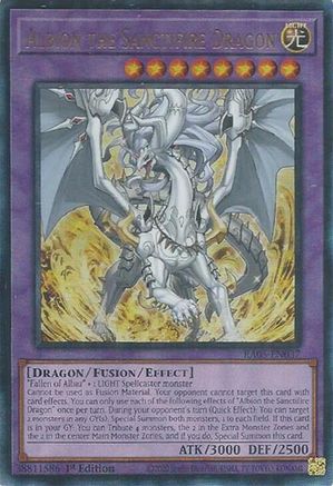 Image of Albion the Sanctifire Dragon (Ultimate Rare) (RA05-EN037) - Rarity Collection 5 1st Edition