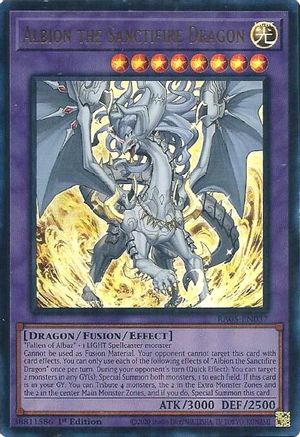 Image of Albion the Sanctifire Dragon (Ultra Rare) (RA05-EN037) - Rarity Collection 5 1st Edition