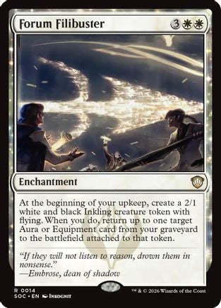 Image of Forum Filibuster (SOC-014) - Commander: Secrets of Strixhaven