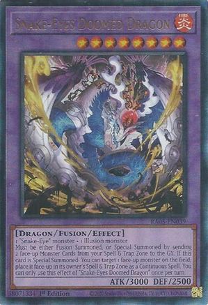 Image of Snake-Eyes Doomed Dragon (PUR) (RA05-EN039) - Rarity Collection 5 1st Edition