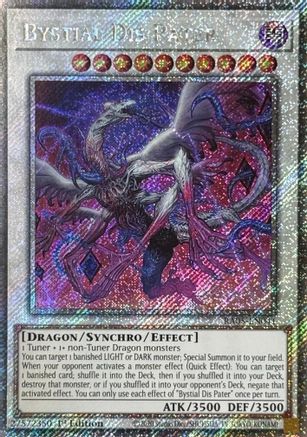 Image of Bystial Dis Pater (Platinum Secret Rare) (RA05-EN041) - Rarity Collection 5 1st Edition
