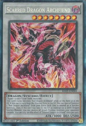 Image of Scarred Dragon Archfiend (Collector's Rare) (RA05-EN044) - Rarity Collection 5 1st Edition