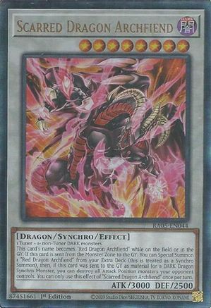 Image of Scarred Dragon Archfiend (Ultimate Rare) (RA05-EN044) - Rarity Collection 5 1st Edition
