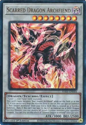 Image of Scarred Dragon Archfiend (Ultra Rare) (RA05-EN044) - Rarity Collection 5 1st Edition