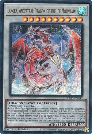 Image of Lancea, Ancestral Dragon of the Ice Mountain (Ultra Rare) (RA05-EN045) - Rarity Collection 5 1st Edition