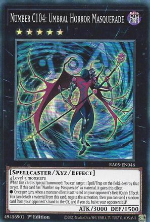 Image of Number C104: Umbral Horror Masquerade (RA05-EN046) - Rarity Collection 5 1st Edition