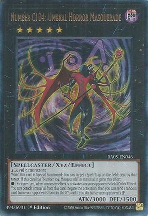 Image of Number C104: Umbral Horror Masquerade (Ultimate Rare) (RA05-EN046) - Rarity Collection 5 1st Edition