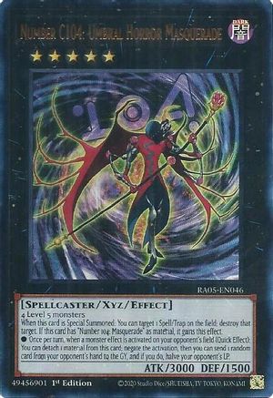 Image of Number C104: Umbral Horror Masquerade (Ultra Rare) (RA05-EN046) - Rarity Collection 5 1st Edition