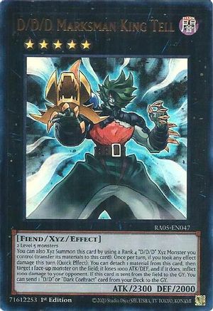 Image of D/D/D Marksman King Tell (Ultra Rare) (RA05-EN047) - Rarity Collection 5 1st Edition