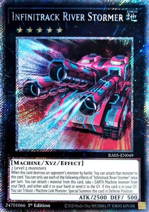 Image of Infinitrack River Stormer (Platinum Secret Rare) (RA05-EN049) - Rarity Collection 5 1st Edition