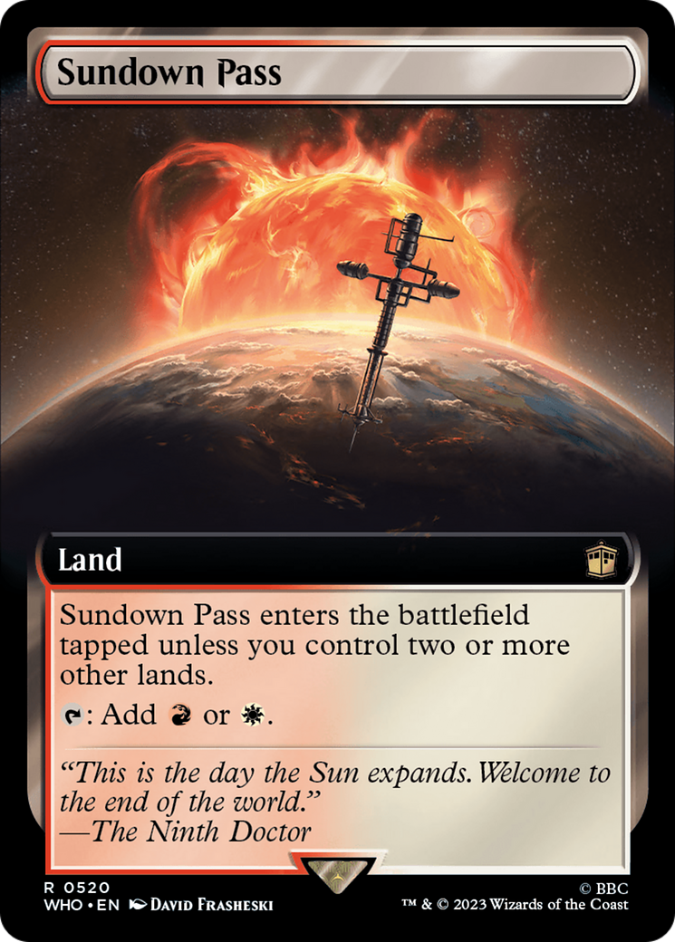 Image of Sundown Pass (Extended Art) (WHO-520) - Doctor Who: (Extended Art) Foil