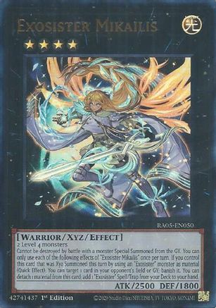 Image of Exosister Mikailis (Ultra Rare) (RA05-EN050) - Rarity Collection 5 1st Edition