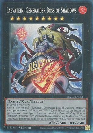 Image of Laevatein, Generaider Boss of Shadows (Collector's Rare) (RA05-EN051) - Rarity Collection 5 1st Edition