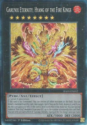 Image of Garunix Eternity, Hyang of the Fire Kings (Collector's Rare) (RA05-EN052) - Rarity Collection 5 1st Edition