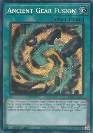 Image of Ancient Gear Fusion (Secret Rare) (RA05-EN063) - Rarity Collection 5 1st Edition