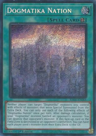 Image of Dogmatika Nation (Secret Rare) (RA05-EN066) - Rarity Collection 5 1st Edition