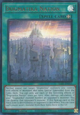 Image of Dogmatika Nation (Ultra Rare) (RA05-EN066) - Rarity Collection 5 1st Edition