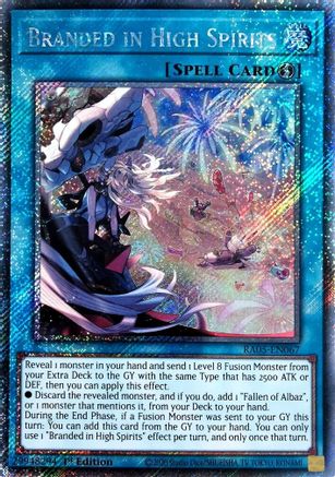 Image of Branded in High Spirits (Platinum Secret Rare) (RA05-EN067) - Rarity Collection 5 1st Edition
