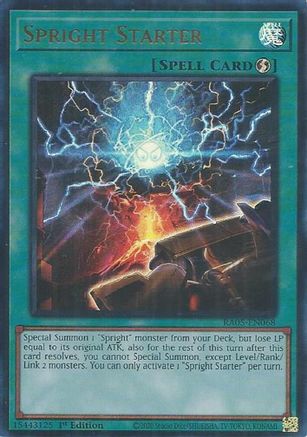 Image of Spright Starter (Ultra Rare) (RA05-EN068) - Rarity Collection 5 1st Edition