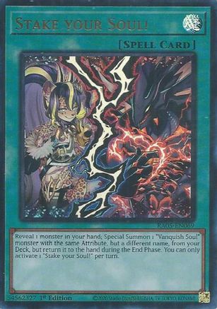 Image of Stake your Soul! (Ultra Rare) (RA05-EN069) - Rarity Collection 5 1st Edition