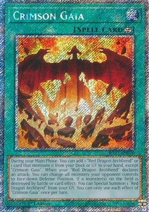 Image of Crimson Gaia (Platinum Secret Rare) (RA05-EN070) - Rarity Collection 5 1st Edition