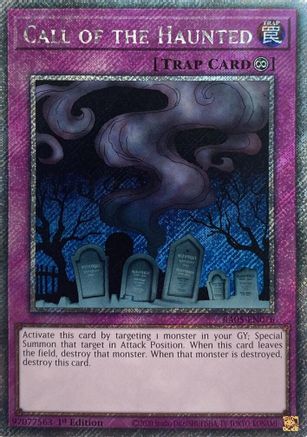 Image of Call of the Haunted (Platinum Secret Rare) (RA05-EN076) - Rarity Collection 5 1st Edition