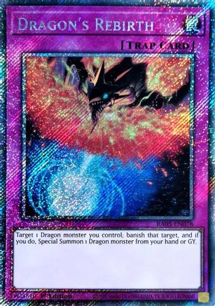 Image of Dragon's Rebirth (Platinum Secret Rare) (RA05-EN078) - Rarity Collection 5 1st Edition