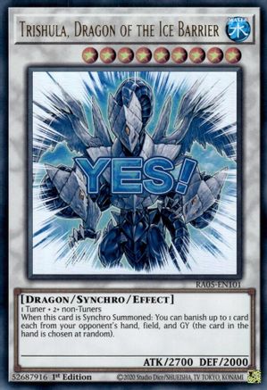 Image of Trishula, Dragon of the Ice Barrier (RA05-EN101) - Rarity Collection 5 1st Edition