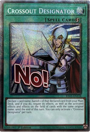 Image of Crossout Designator (Starlight Rare) (RA05-EN118) - Rarity Collection 5 1st Edition