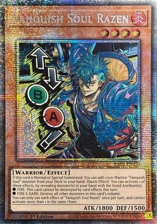 Image of Vanquish Soul Razen (Starlight Rare) (Stamp) (RA05-EN134) - Rarity Collection 5 1st Edition