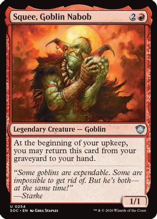 Image of Squee, Goblin Nabob (SOC-254) - Commander: Secrets of Strixhaven