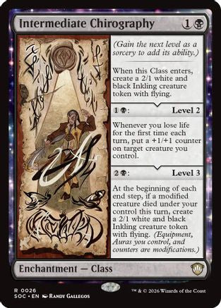 Image of Intermediate Chirography (SOC-026) - Commander: Secrets of Strixhaven