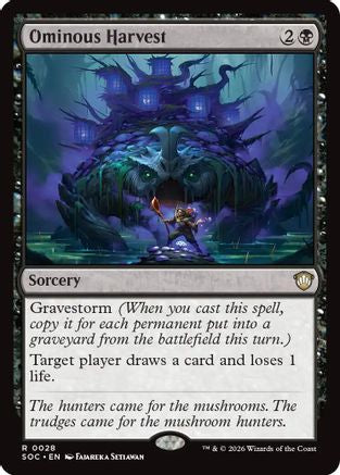Image of Ominous Harvest (SOC-028) - Commander: Secrets of Strixhaven