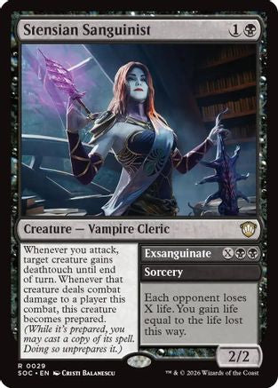Image of Stensian Sanguinist (SOC-029) - Commander: Secrets of Strixhaven