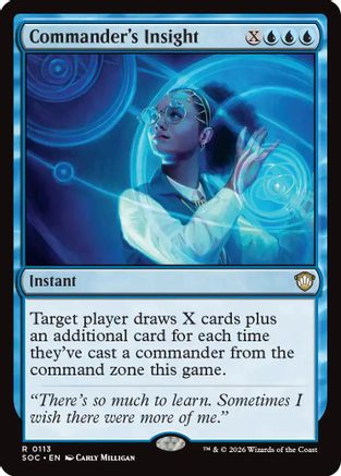 Image of Commander's Insight (SOC-113) - Commander: Secrets of Strixhaven