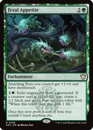 Image of Feral Appetite (SOC-038) - Commander: Secrets of Strixhaven