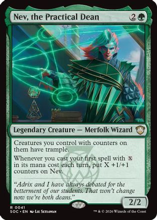 Image of Nev, the Practical Dean (SOC-041) - Commander: Secrets of Strixhaven