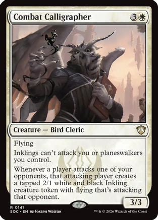 Image of Combat Calligrapher (SOC-141) - Commander: Secrets of Strixhaven