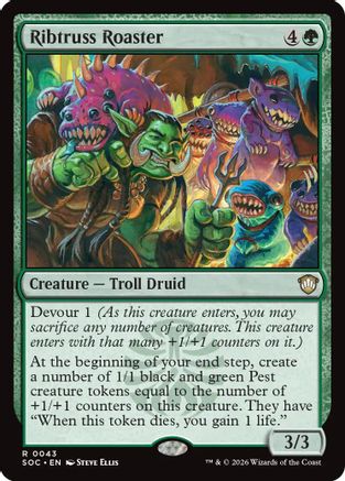 Image of Ribtruss Roaster (SOC-043) - Commander: Secrets of Strixhaven
