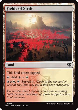 Image of Fields of Strife (SOS-255) - Secrets of Strixhaven Foil