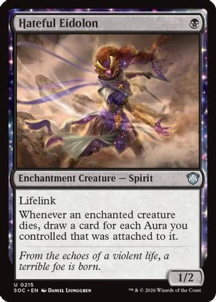 Image of Hateful Eidolon (SOC-215) - Commander: Secrets of Strixhaven