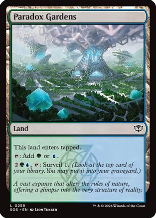 Image of Paradox Gardens (SOS-258) - Secrets of Strixhaven Foil