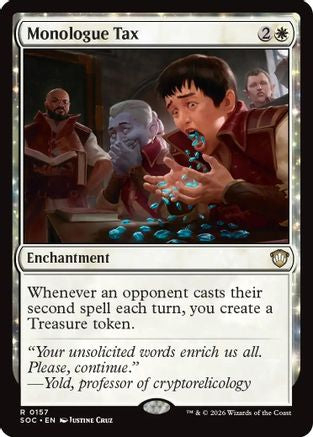 Image of Monologue Tax (SOC-157) - Commander: Secrets of Strixhaven