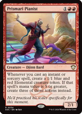 Image of Prismari Pianist (SOC-034) - Commander: Secrets of Strixhaven