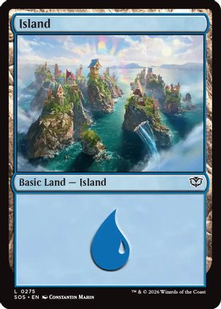 Image of Island (0275) (SOS-275) - Secrets of Strixhaven Foil