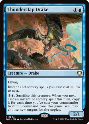 Image of Thunderclap Drake (SOC-204) - Commander: Secrets of Strixhaven