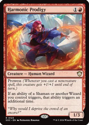 Image of Harmonic Prodigy (SOC-123) - Commander: Secrets of Strixhaven
